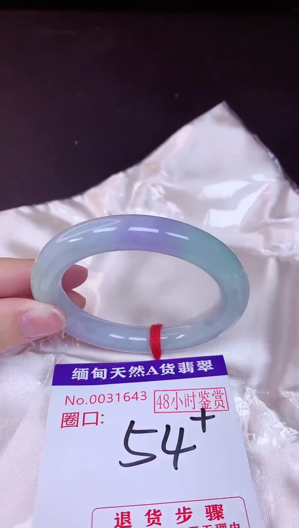 未镶嵌手镯翡翠54（48小时鉴赏期 ）