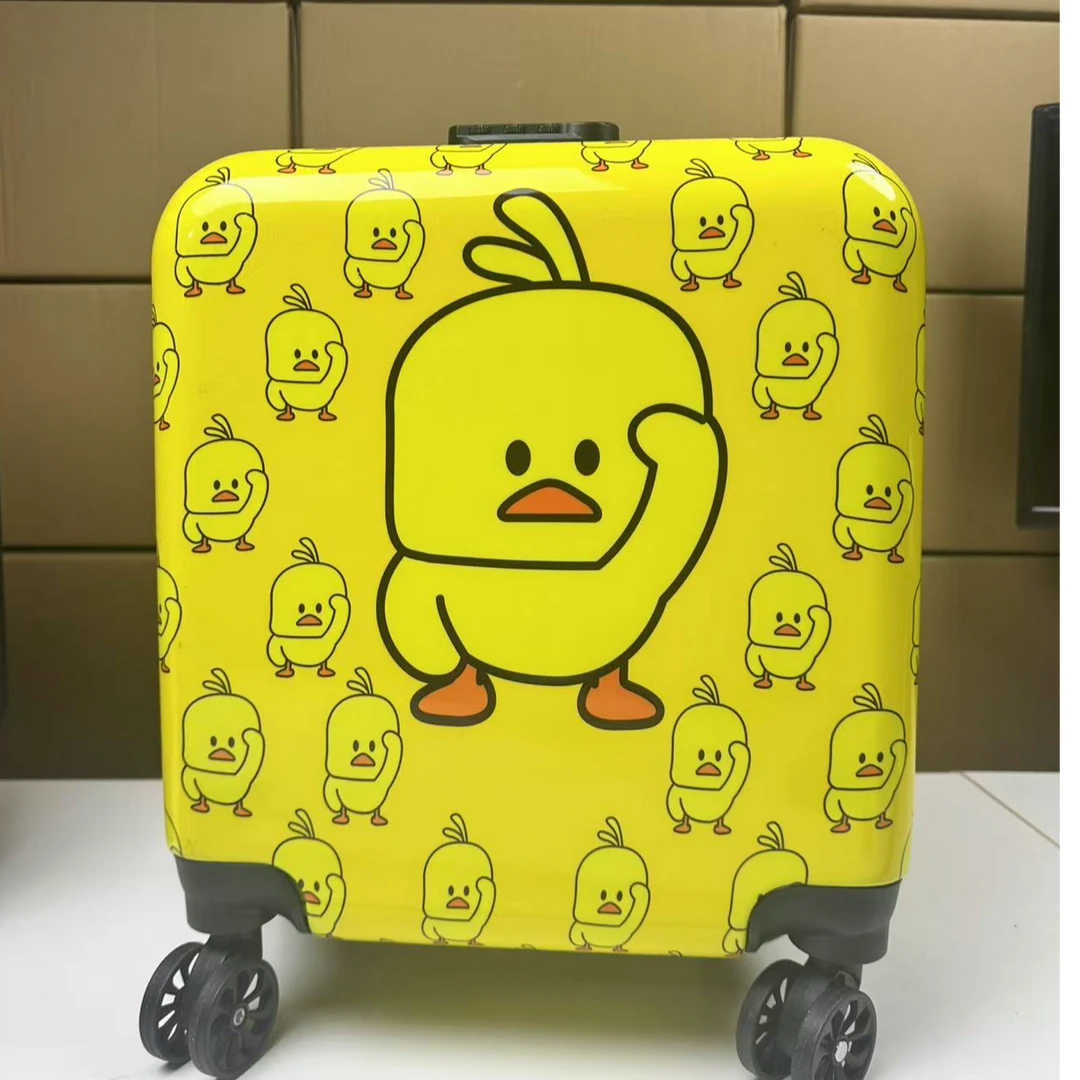 卡通可爱行李箱万向轮密码锁适合旅行