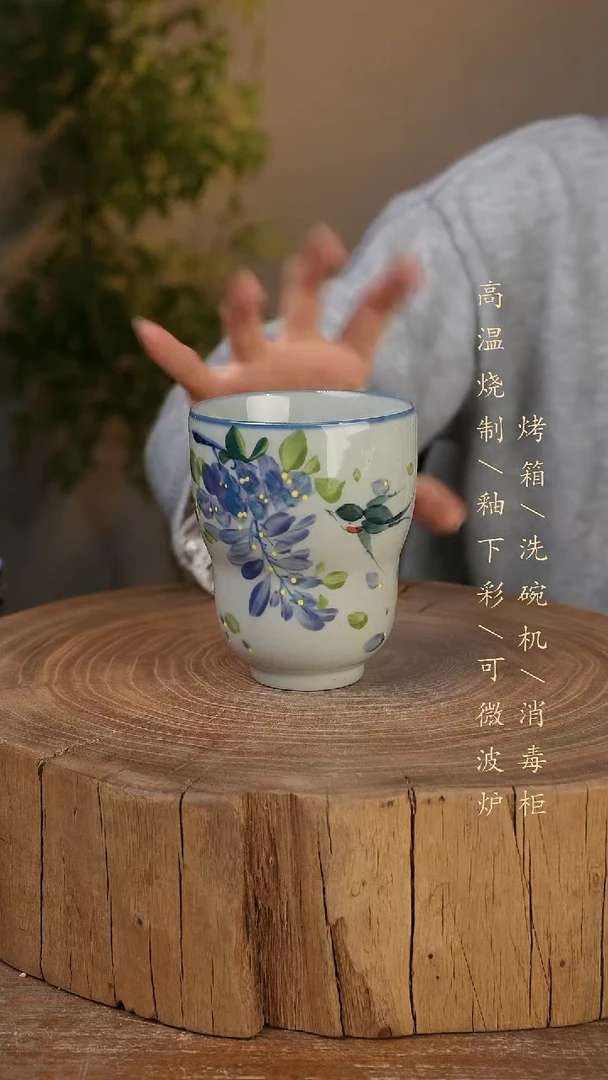 碗瓷景德镇手工手绘高温瓷釉下彩