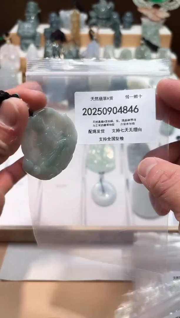 颈饰未镶嵌翡翠天然翡翠A货1029