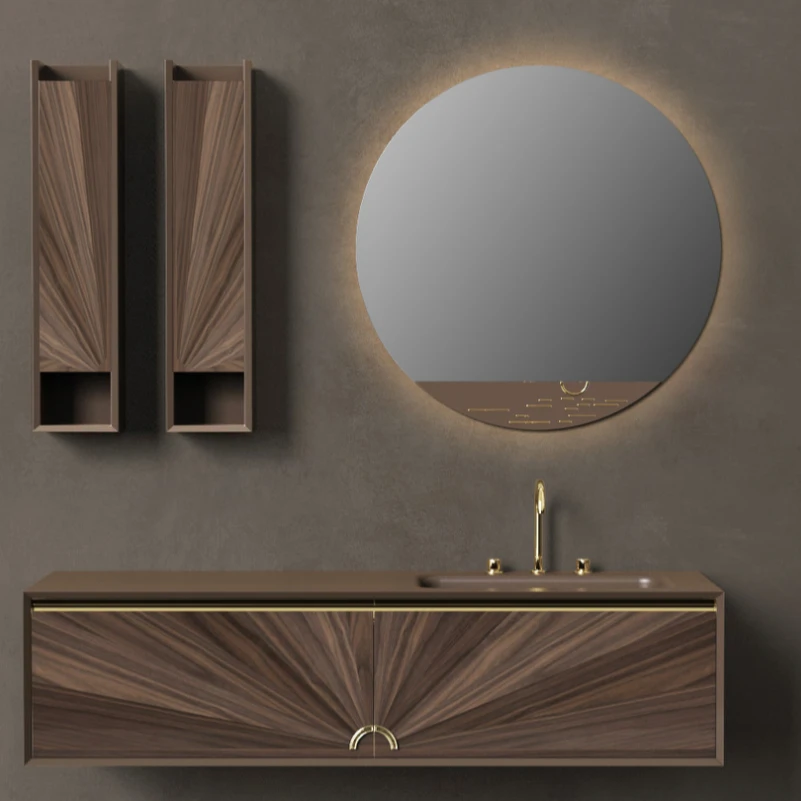 DUSE杜斯高级组合岩板无缝盆智能浴室柜