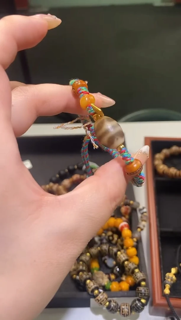 玛瑙/玉髓颈饰未镶嵌002牙牙手绳