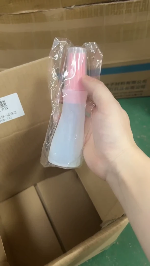 硅胶北欧粉-斜型油瓶刷