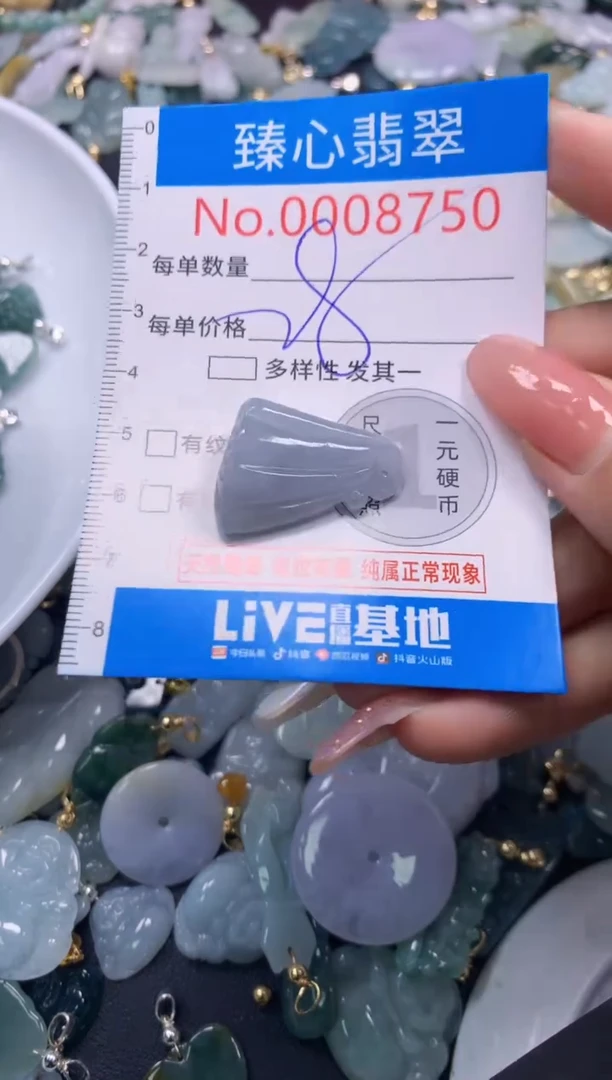 翡翠未镶嵌颈饰8750