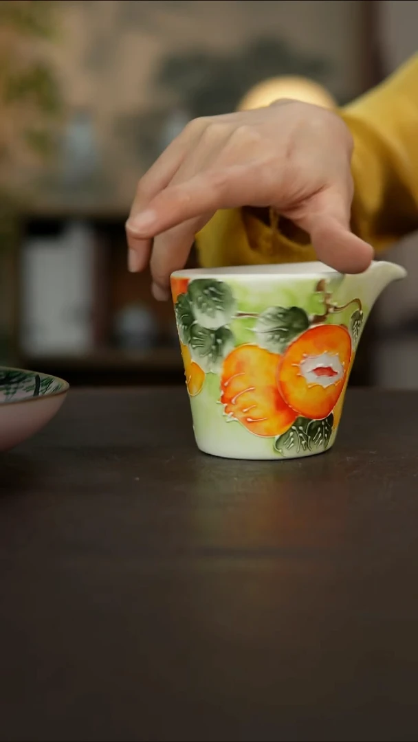 杯景德镇陶瓷杯碗柴烧多人