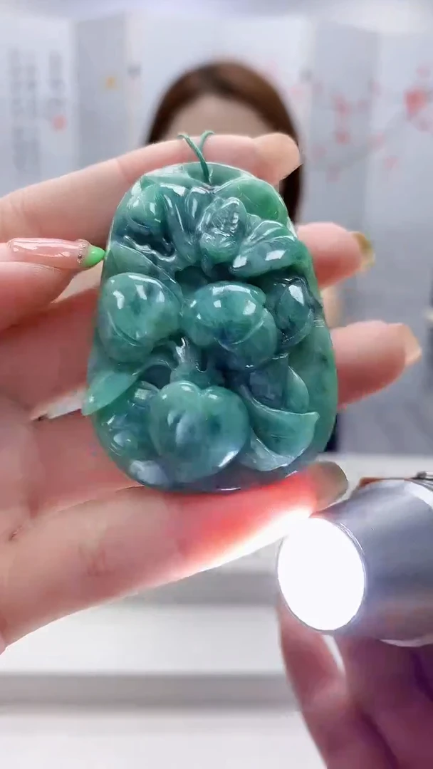 未镶嵌定制翡翠5169ry-毛货挂件33