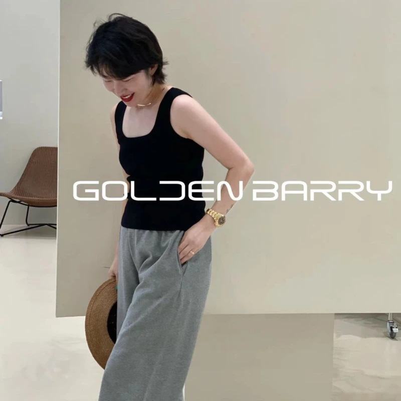 GOLDEN  BARRY | 232057 百搭舒适方领内搭背心时尚美背休闲无袖