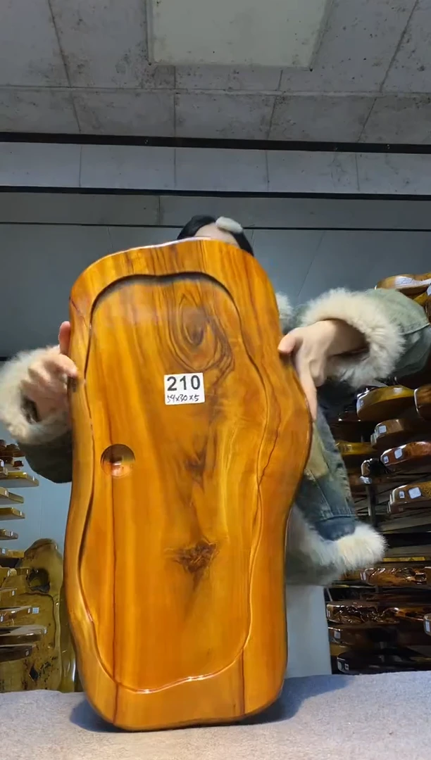 实木原木茶盘 一物一拍(不含配件）