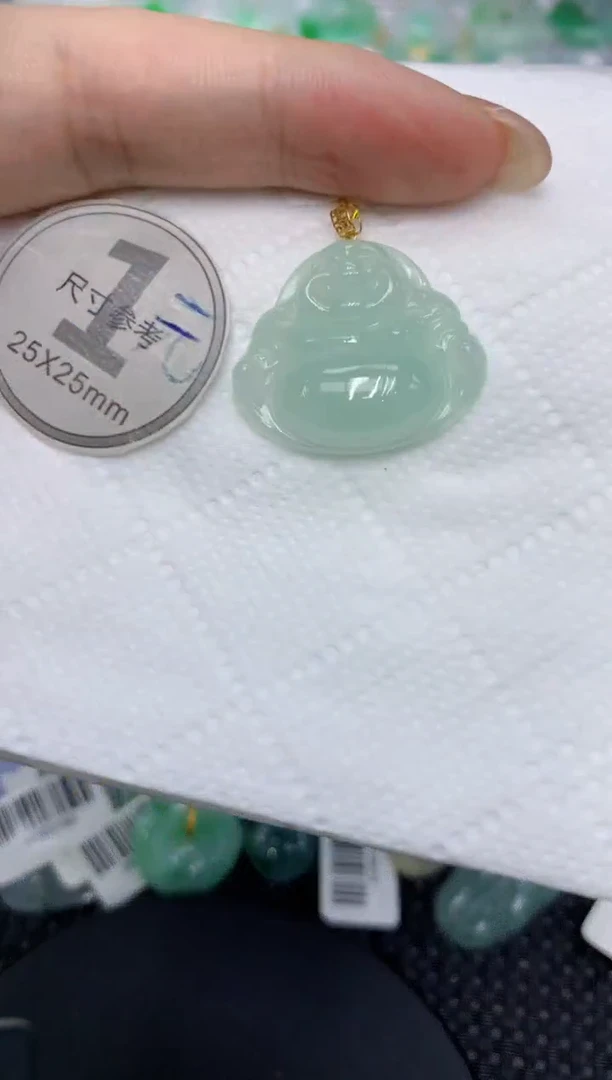 颈饰18K金镶嵌翡翠1111111