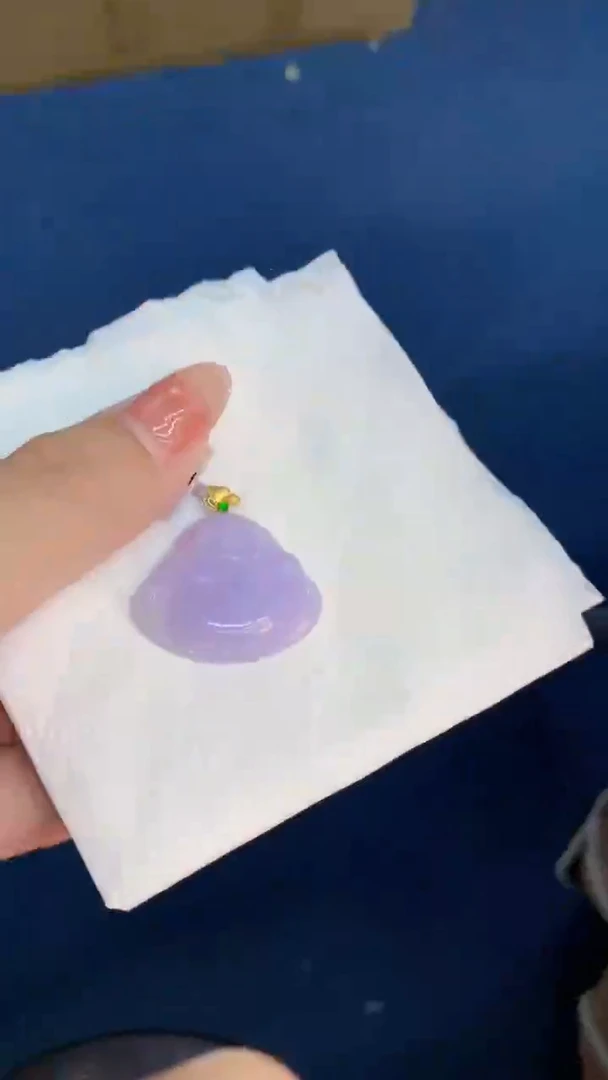 翡翠18K金镶嵌颈饰           1