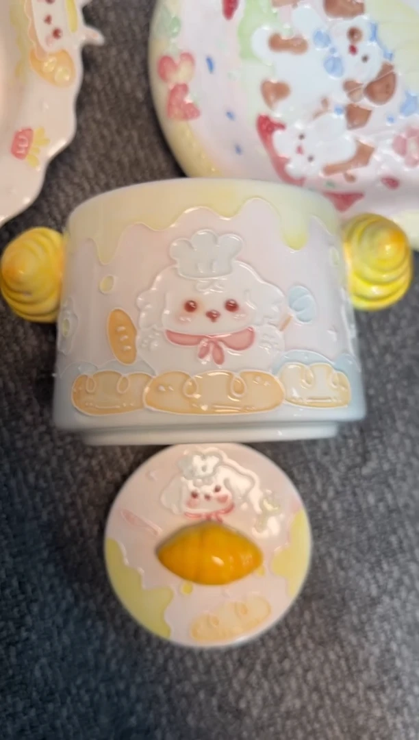 ?***冻炖盅可爱立体釉