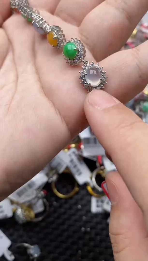 【闪购商品】翡翠戒指银S925镶嵌777777--8