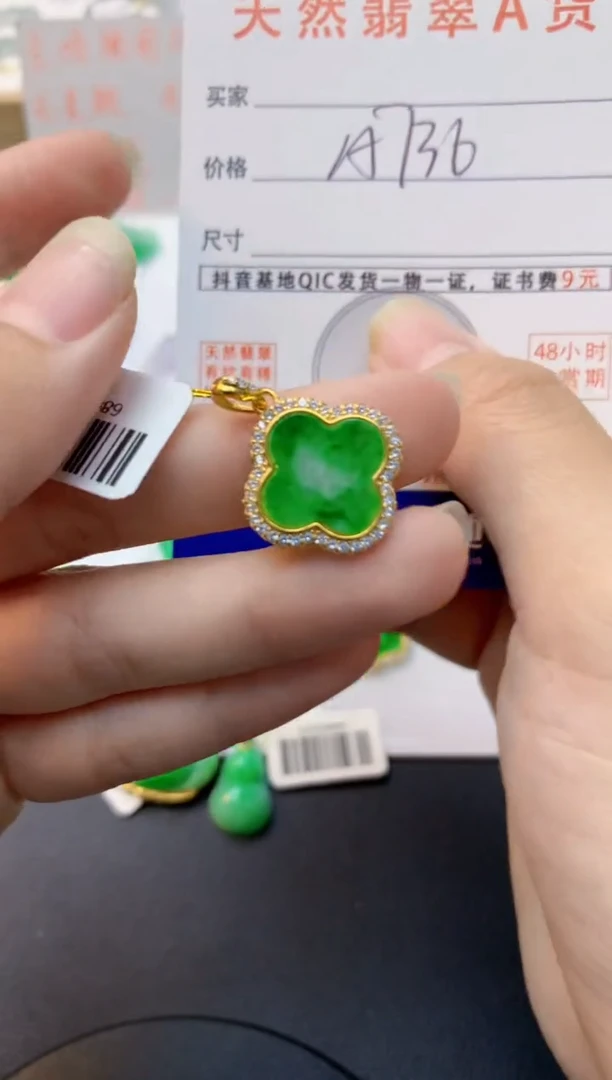 颈饰未镶嵌翡翠天然缅甸A货翡翠