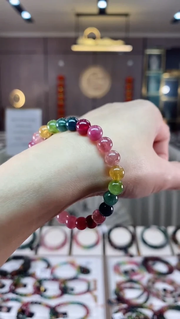 【闪购商品】碧玺单圈手串7mm+未镶嵌（多样性发一条）hon