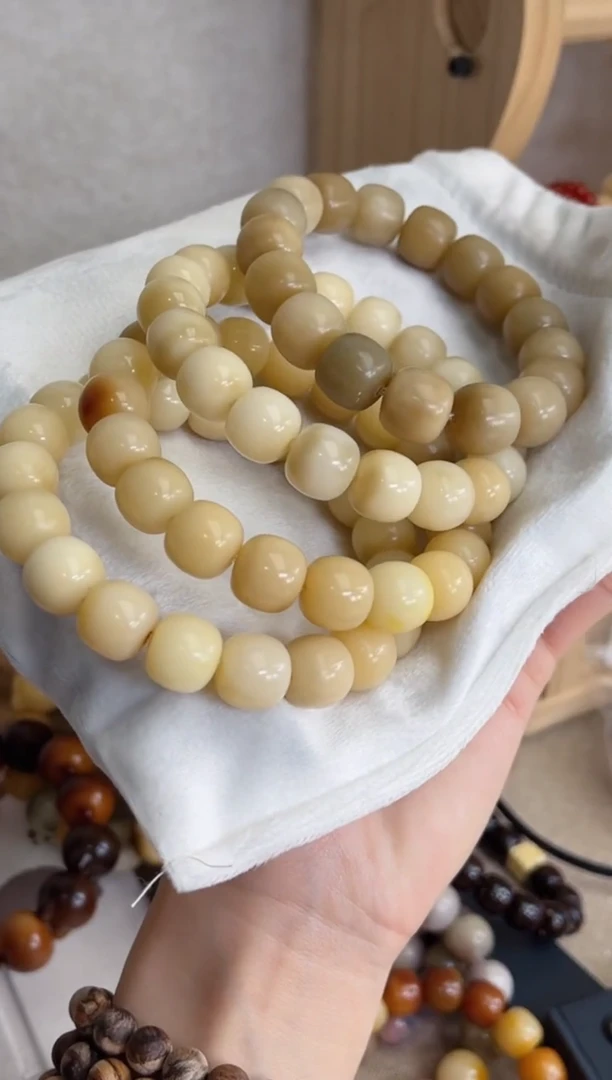 菩提根/象牙果手串z81m23干磨桶珠1213瑕疵不补随机