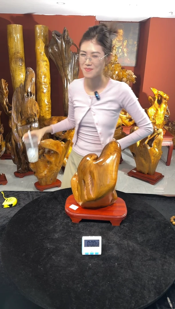 金丝楠爱****爸金丝楠木随形孤品摆件273