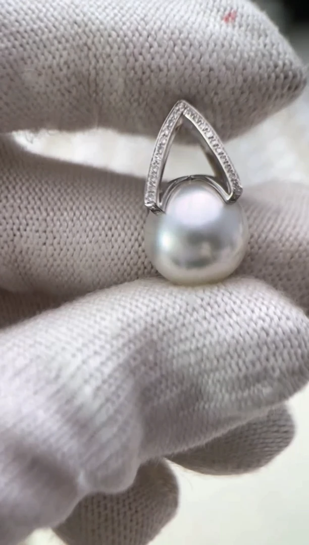 【闪购商品】海水珍珠项链未镶嵌12-13mm澳白热款