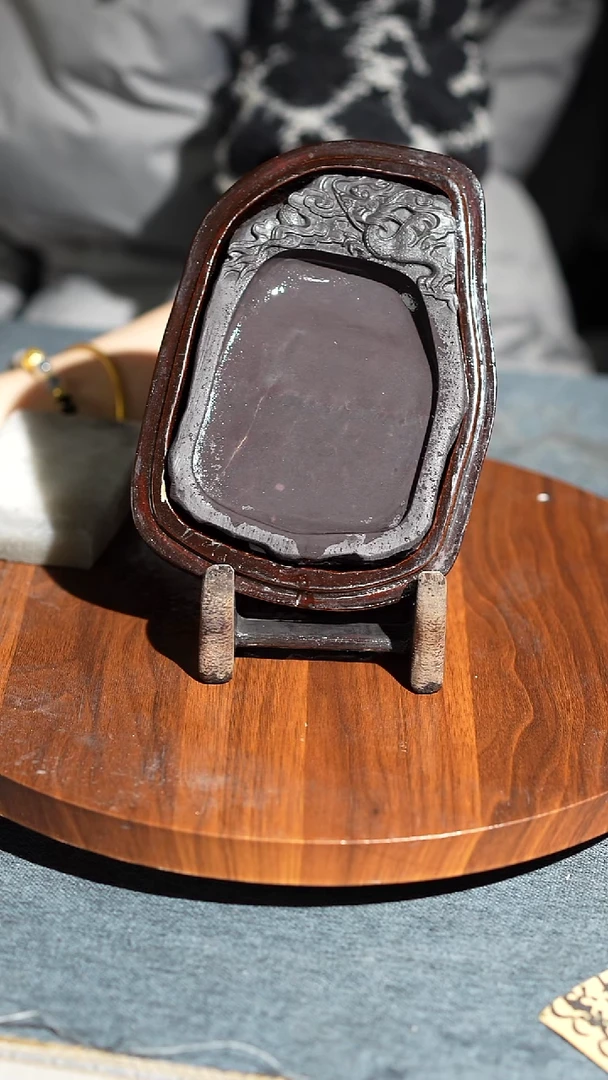 大5寸回流敲边纯肉老坑带木盒