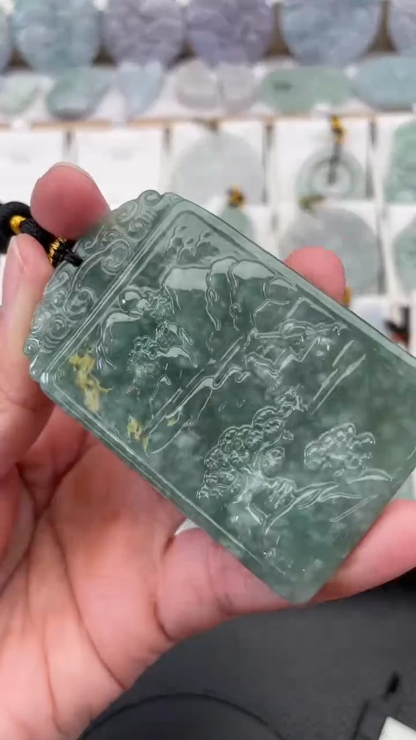颈饰未镶嵌翡翠天然缅甸翡翠A货321