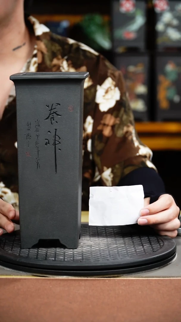 紫砂花盆精品手工紫砂花盆