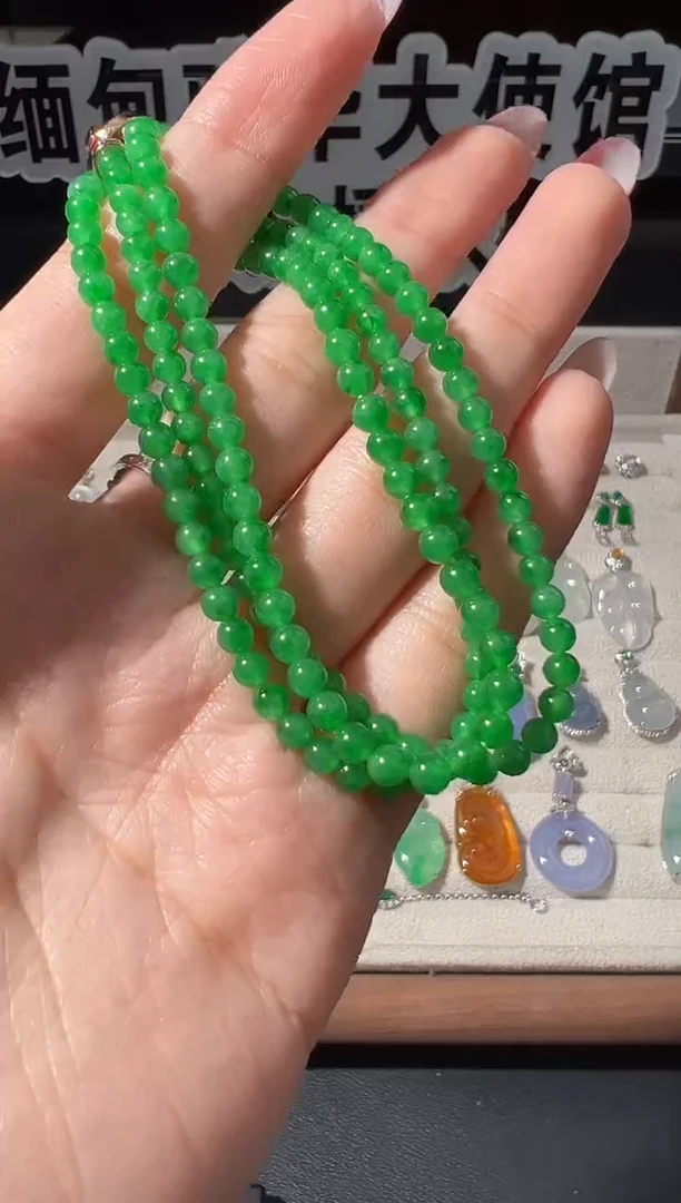 未镶嵌手串翡翠 缅甸珠宝严选