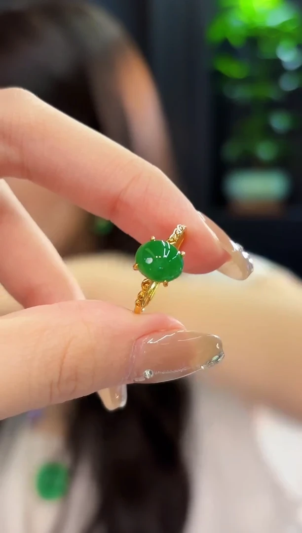 翡翠戒指未镶嵌缅料A货/多样性发货/一件
