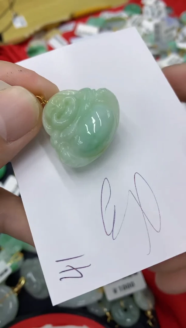 【闪购商品】翡翠颈饰18K金镶嵌号链接111111111