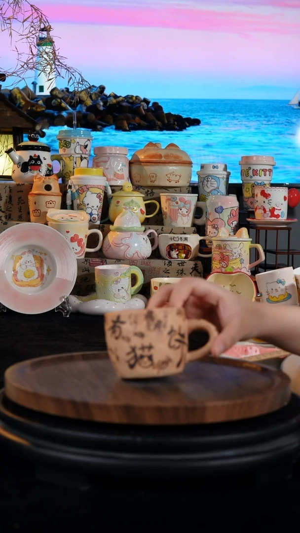 陶瓷便携款手工手绘景德镇陶瓷