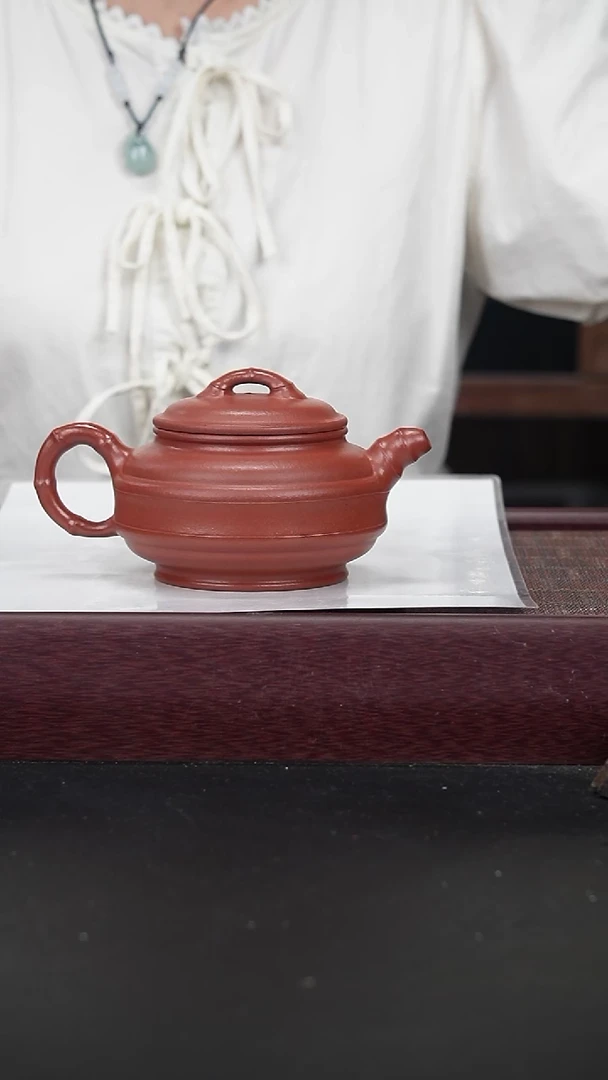 朱泥双线竹鼓260CC