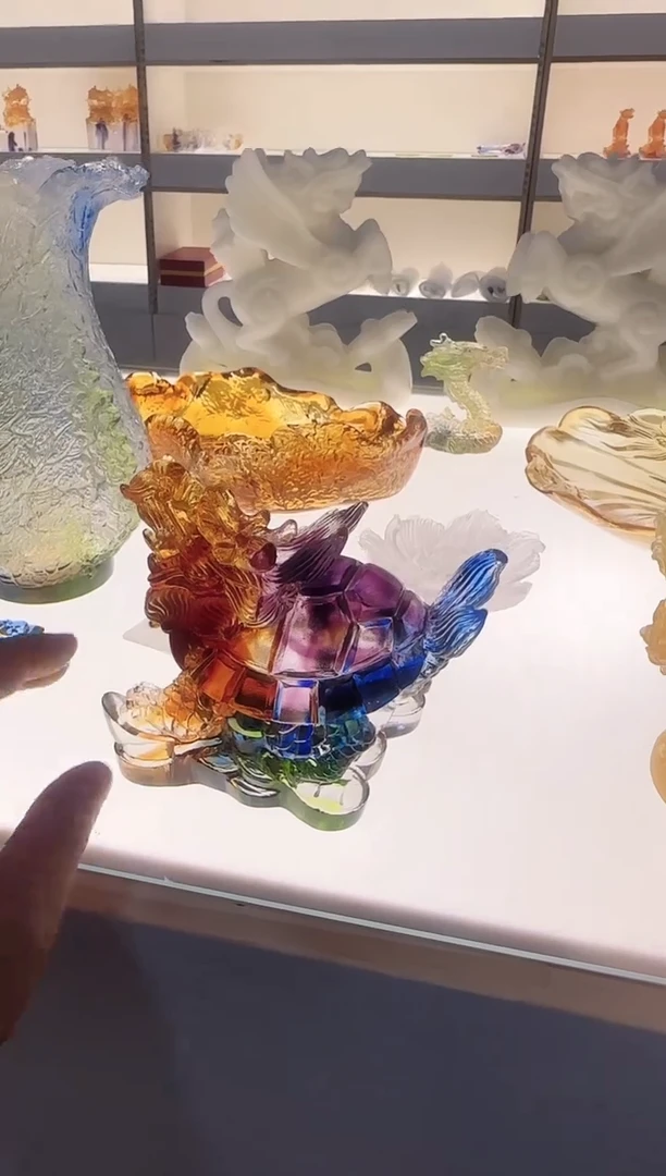 手工艺品琉璃大龙龟