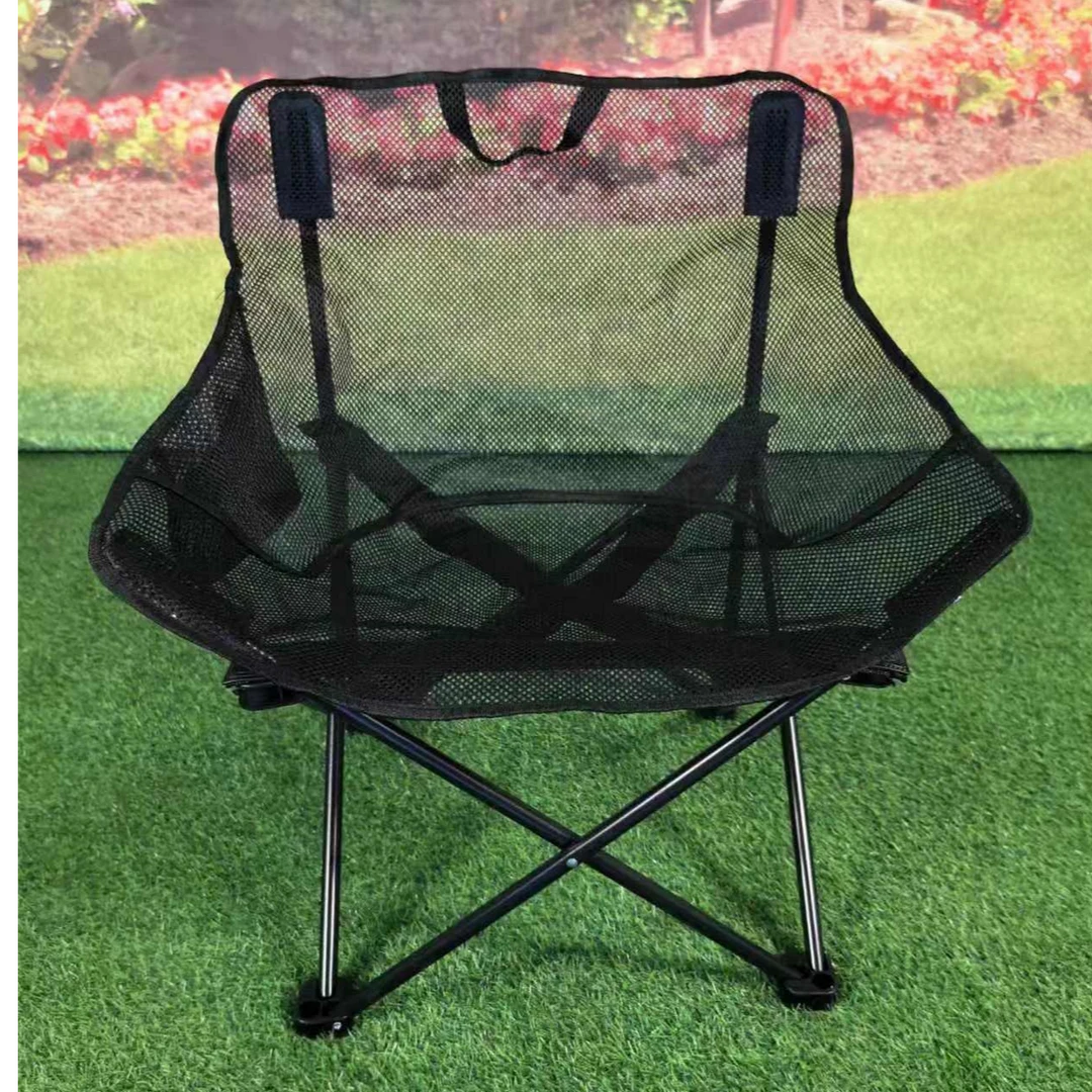 网布月亮椅全方位透气空调月亮椅夏季凉爽透气户外月亮椅露营折叠