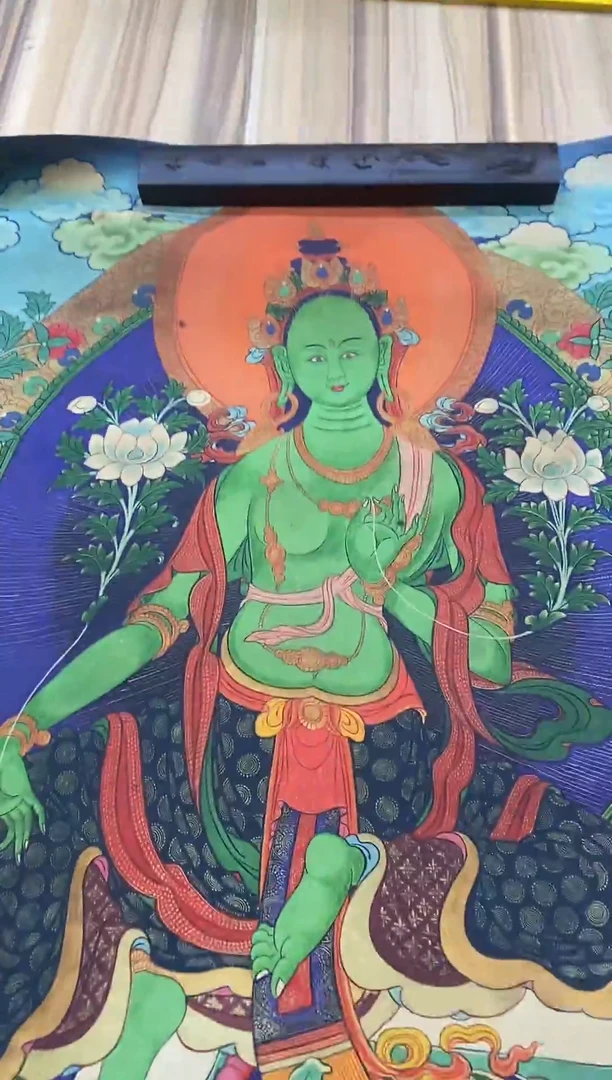 卷轴画卷轴画卷轴画精品挂饰 唐卡tk16107