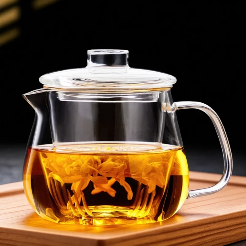 玻璃泡茶壶家用单壶茶水分离花茶壶加厚耐高温2025新款办公泡茶器