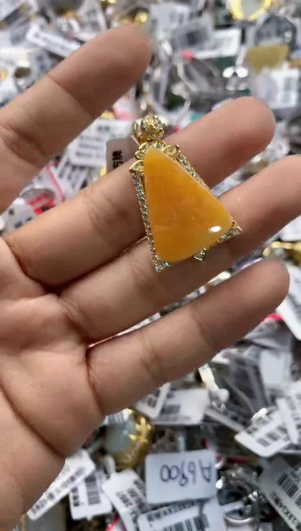 银S925镶嵌戒指翡翠777   9