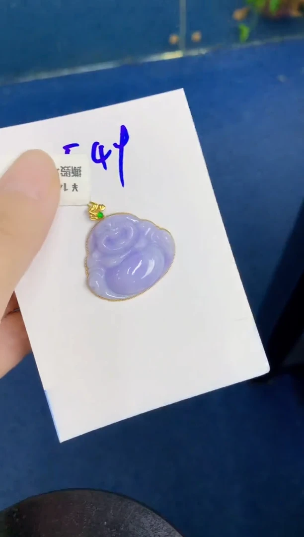 翡翠18K金镶嵌颈饰000000000
