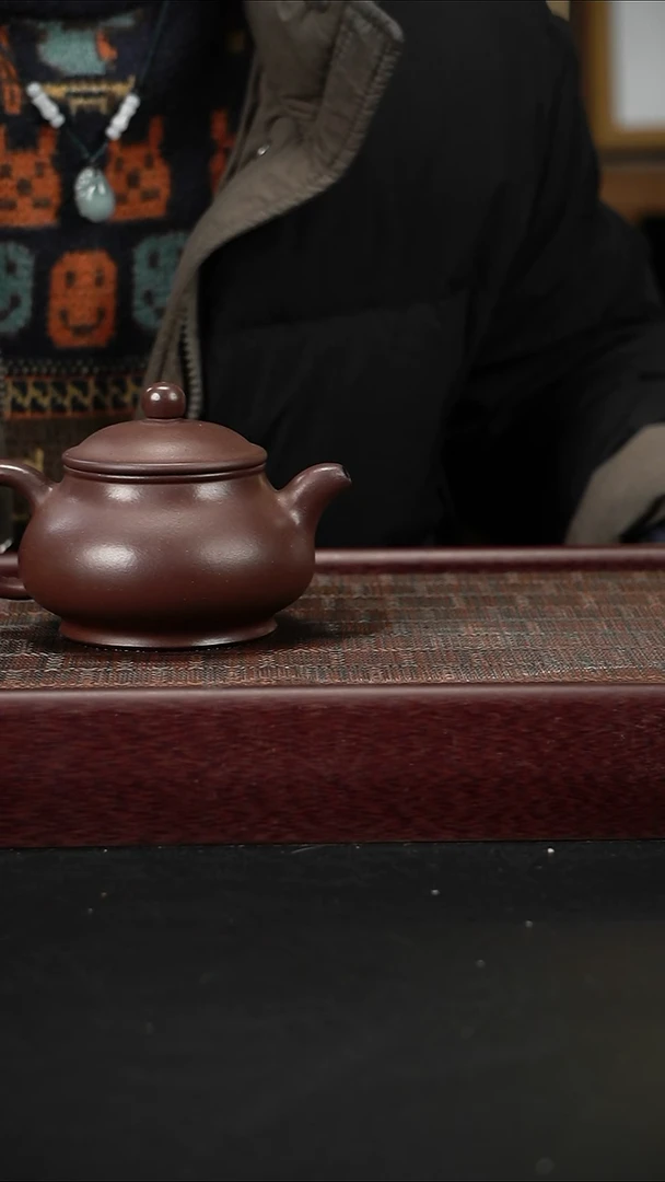 茶壶紫砂jf紫泥 潘壶260cc