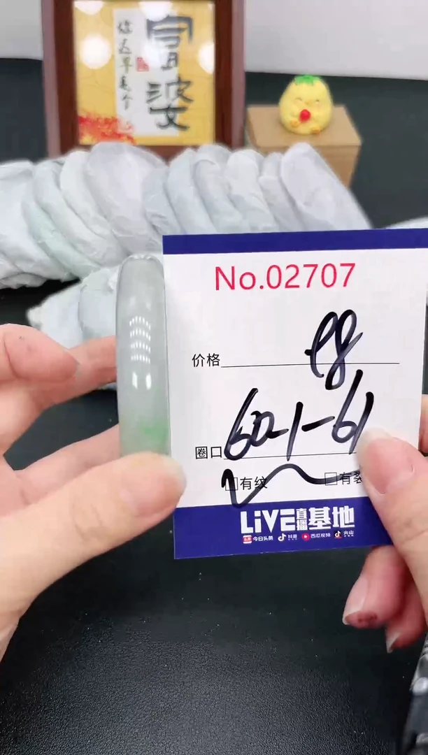 未镶嵌手镯翡翠2707