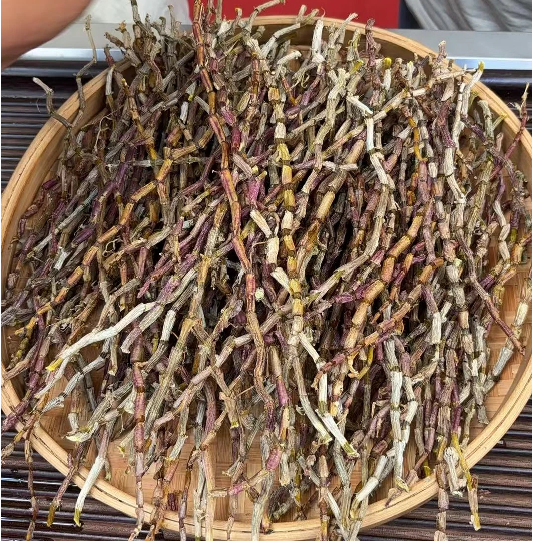 云南高山紫芽铁皮石斛干条  胶多无渣石斛干条