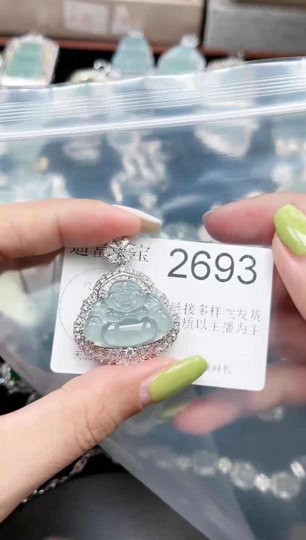 【闪购商品】翡翠颈饰未镶嵌赠皮绳2693