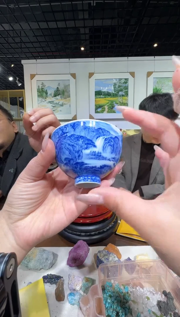 摆件陶郭晋陶瓷流水-47