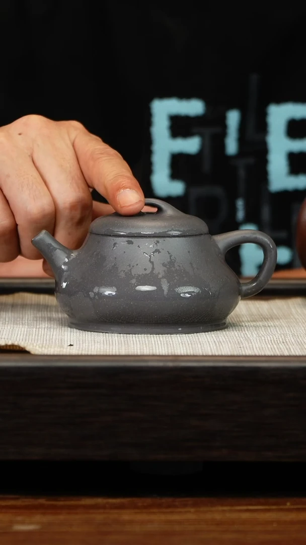 茶壶紫砂天青柱瓢