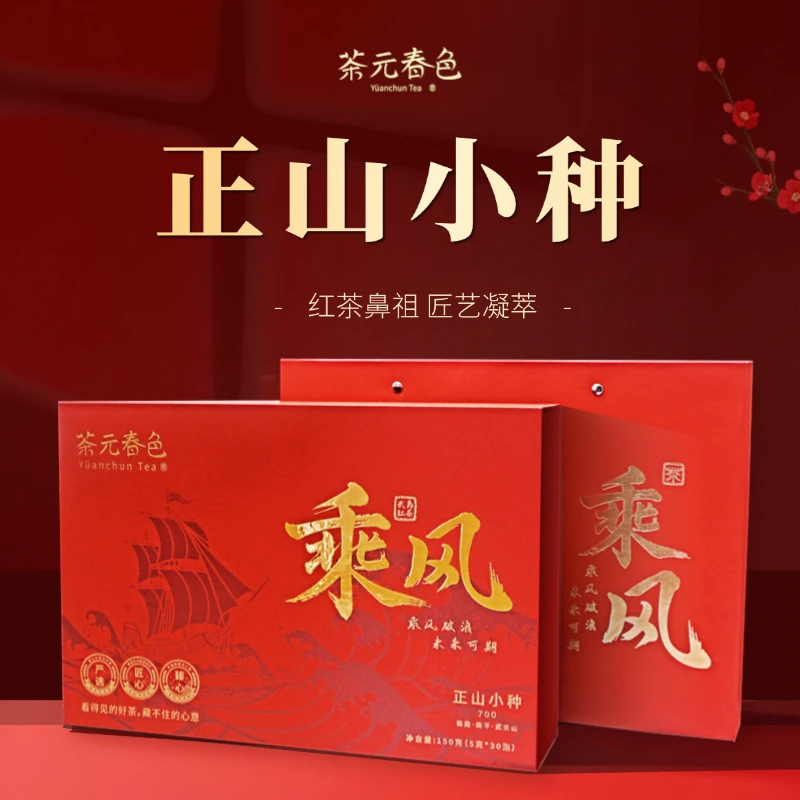 正山小种红茶礼盒套装武夷浓香桐木关甘甜正宗花果蜜香茶叶
