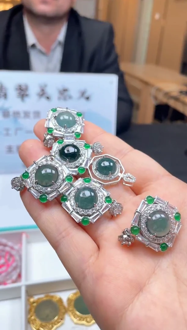 颈饰未镶嵌翡翠多样性发货【只发一件】*x20