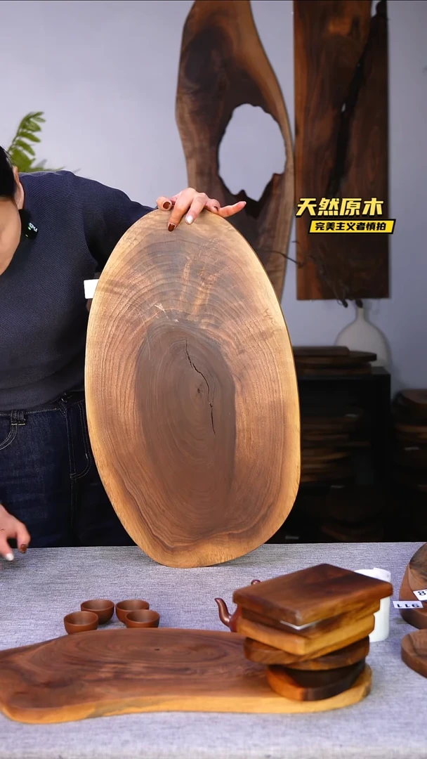 木北美黑胡桃原木.干裂疤结不属于商品质量问题完美主义者慎拍