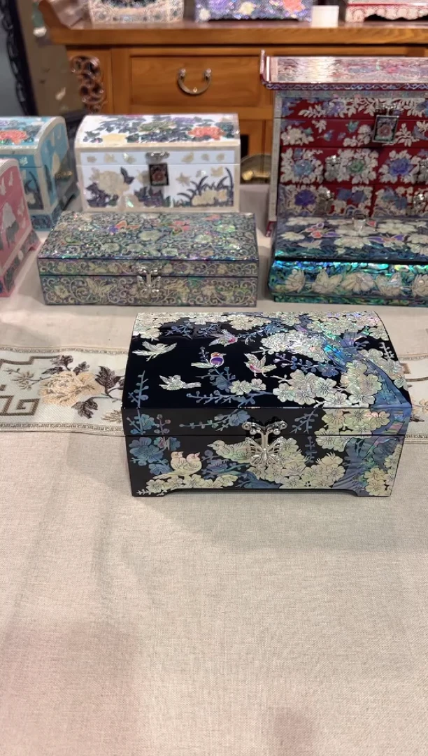 【闪购商品】按扣绒布底.弘贝雅螺钿漆器文化馆