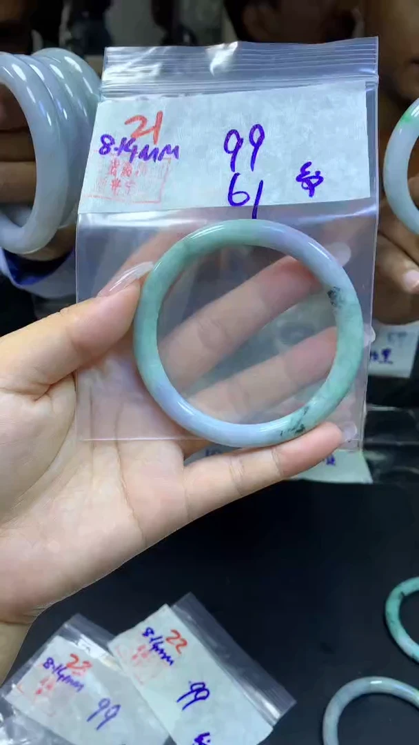 定制翡翠未镶嵌21手镯61纹+99元+拍一发一