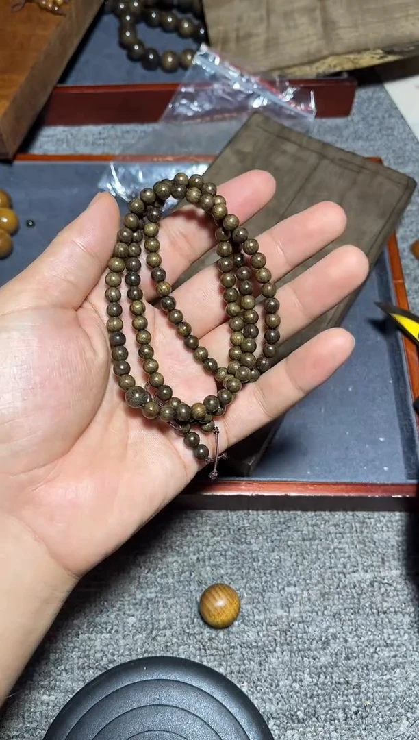 金丝楠手串/手链阴沉金丝楠0.6/108果香多圈36.8