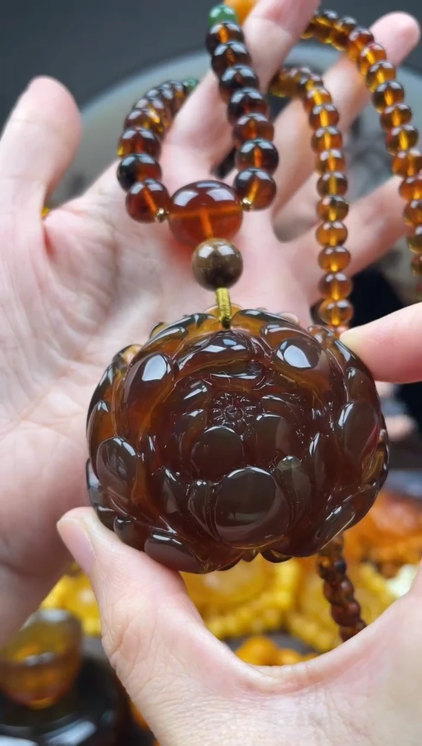 琥珀未镶嵌珠宝奇石首饰 假1赔4 （多样性发货1件