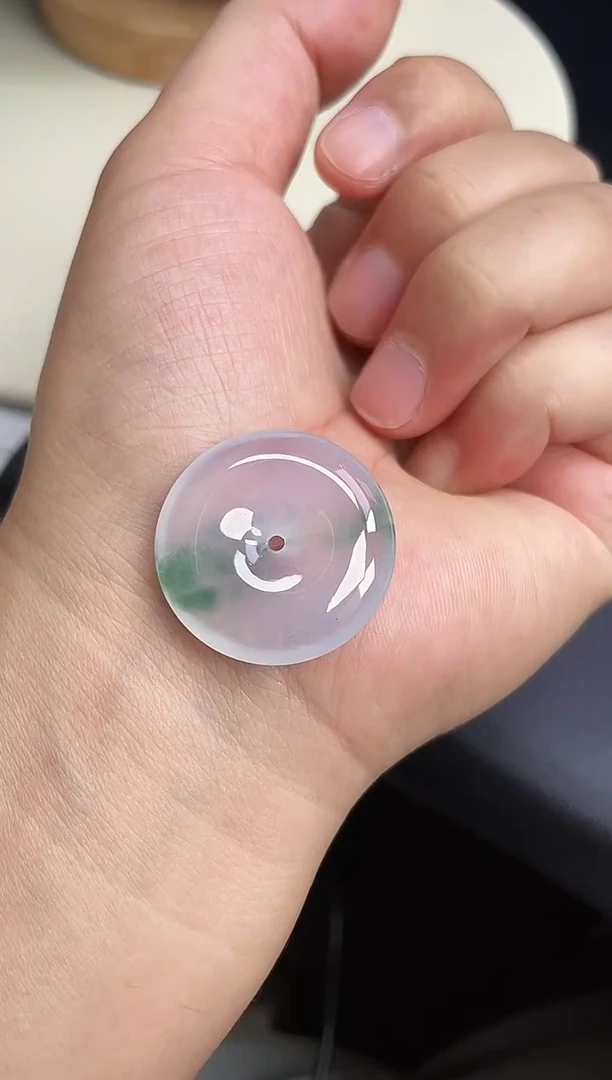 颈饰未镶嵌翡翠【36】平安扣 尺寸 26.7   5.4mm