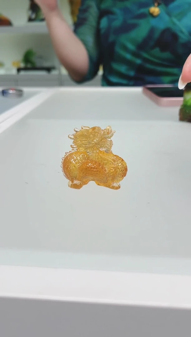 琉璃手工艺品古法琉璃小龙